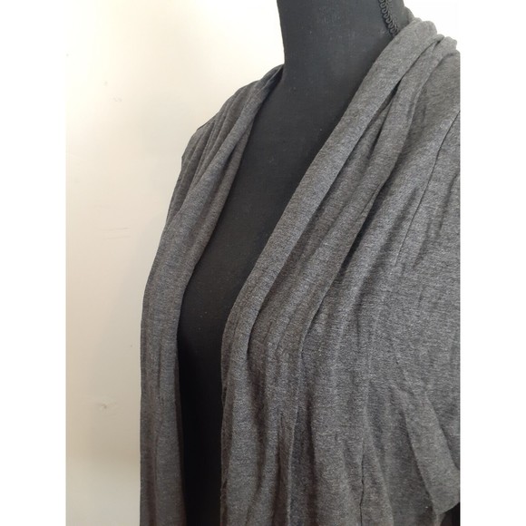 NEW Altar'd State Cardigan Women M Gray Elbow Patches Lightweight Open Academia - Picture 5 of 9